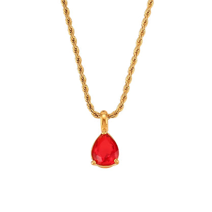 Birthstone Necklace - Gold