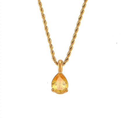 Birthstone Necklace - Gold