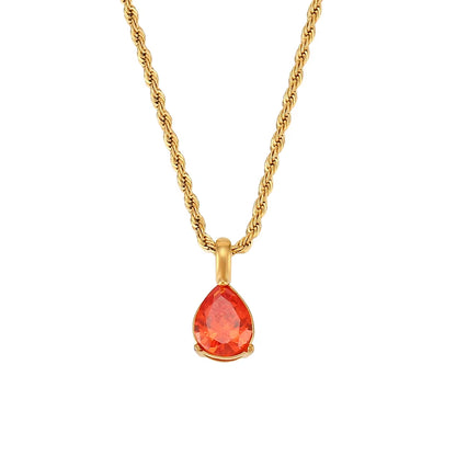 Birthstone Necklace - Gold