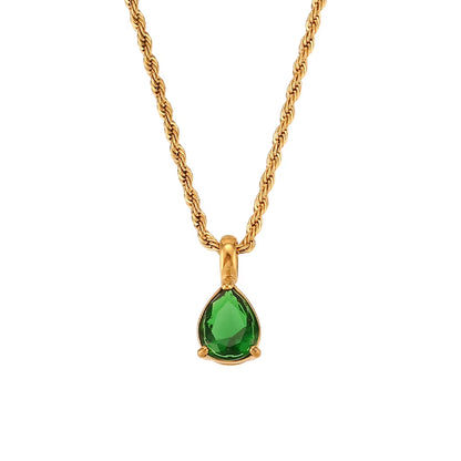 Birthstone Necklace - Gold