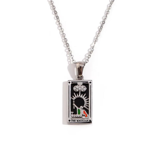 The Magician Tarot Necklace - Silver