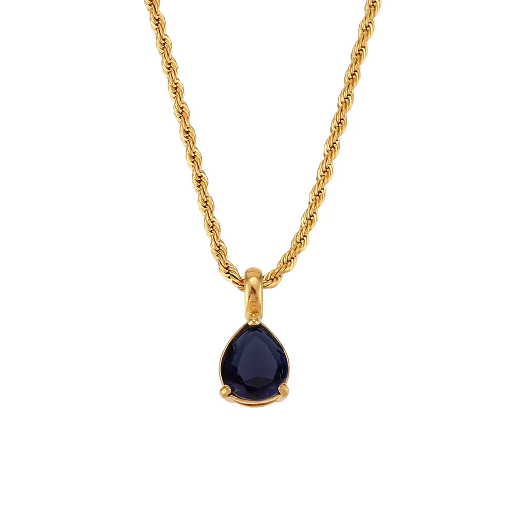 Birthstone Necklace - Gold