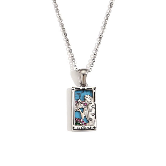 The Empress Tarot Necklace - Silver