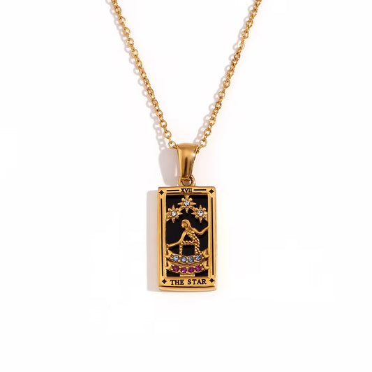 The Star Tarot Necklace - Gold