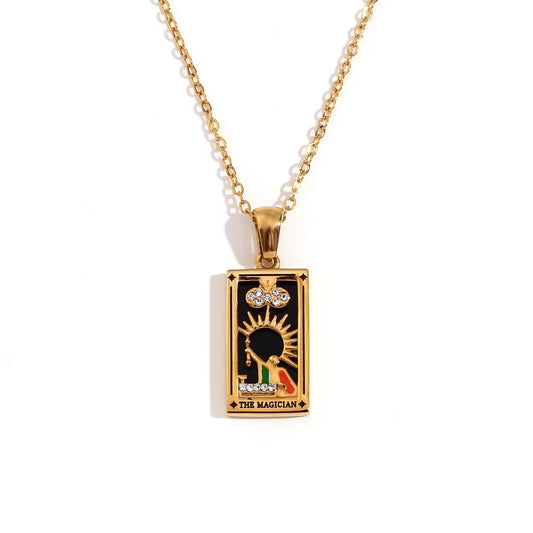 The Magician Tarot Necklace - Gold