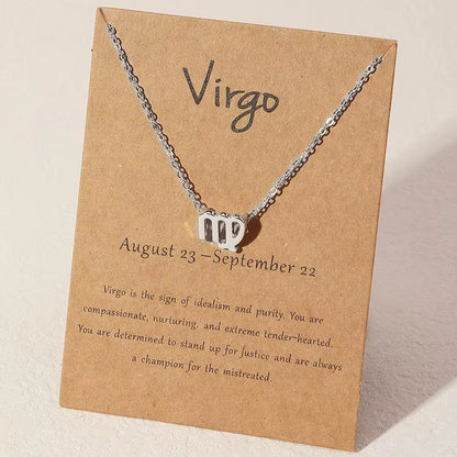 Zodiac Sign Necklace - Silver