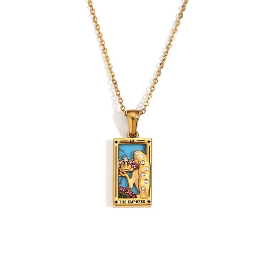 The Empress Tarot Necklace - Gold