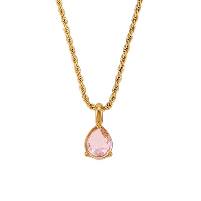 Birthstone Necklace - Gold